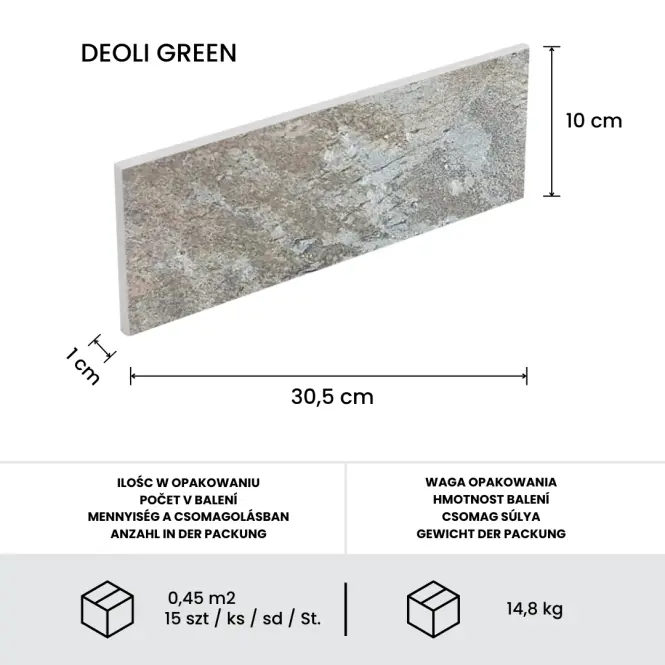 Prírodný Obkladový Kameň Deoli Green