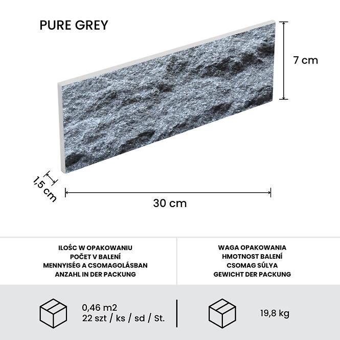 Prírodny Obkladový Kameň Mramor Pure Grey