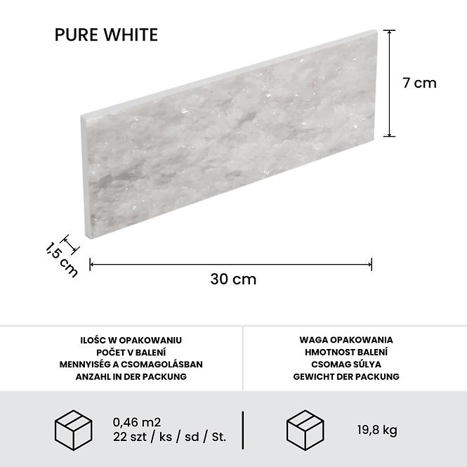 Prírodny Obkladový Kameň Marmur Pure White 