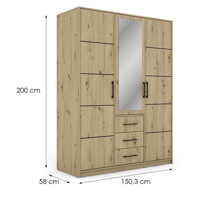 Skriňa Bollate 3 Artisan