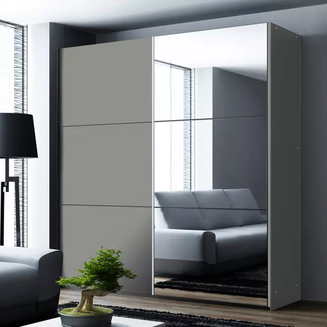 Skriňa Vigo 120 Platinum/zrkadlo