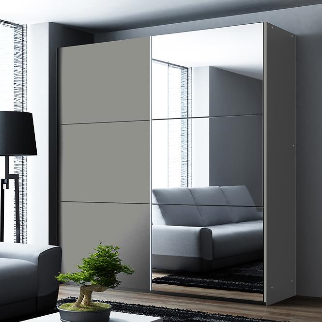 Skriňa Vigo 120 Platinum/zrkadlo