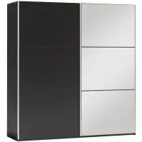 Skriňa Vigo 150 Čierna /zrkadlo