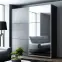 Skriňa Vigo 150 Čierna /zrkadlo,2
