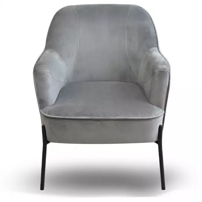 Kreslo Bob WX-2924 Light Grey Velvet 12