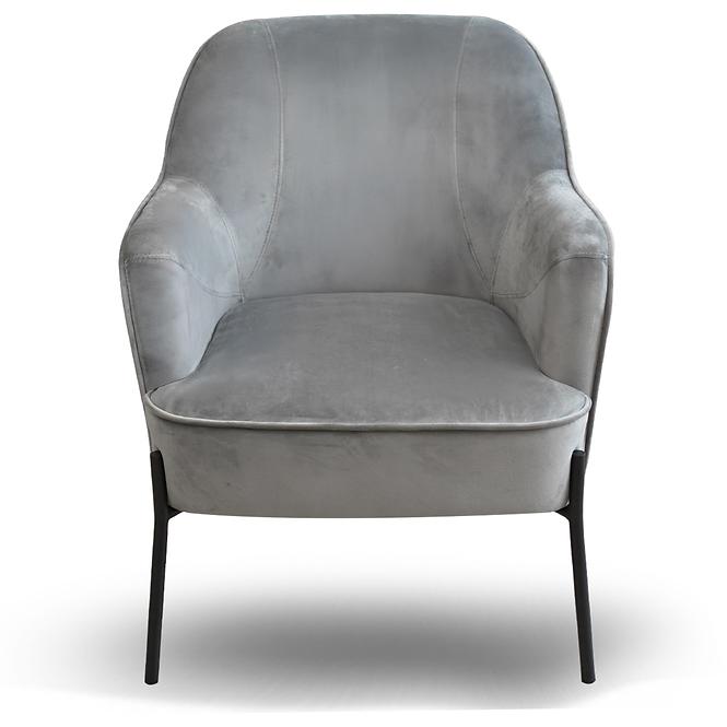 Kreslo Bob WX-2924 Light Grey Velvet 12,2