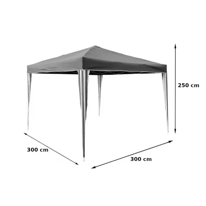 Záhradný pavilón 3x3x2,5 m zelený