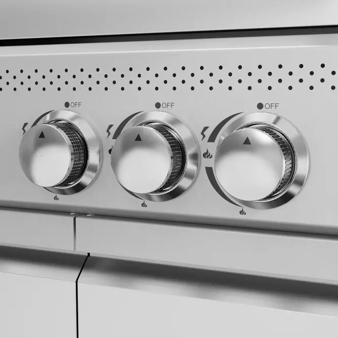 Mercado Plynový gril Vibes Silver 3+1 11,5 kW,5