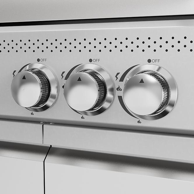 Mercado Plynový gril Vibes Silver 3+1 11,5 kW,5
