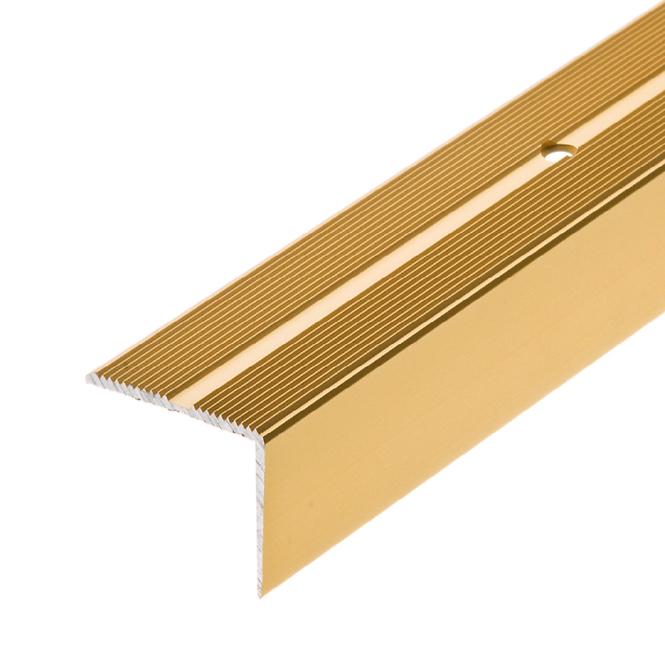 Schodiskový profil s drážkou LSSR 42X22 2,0m zlatý 