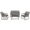 Komplet záhradného nábytku Eurobico čierna