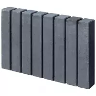 Palisádový obrubník Tetron grafit 6x30x51 cm