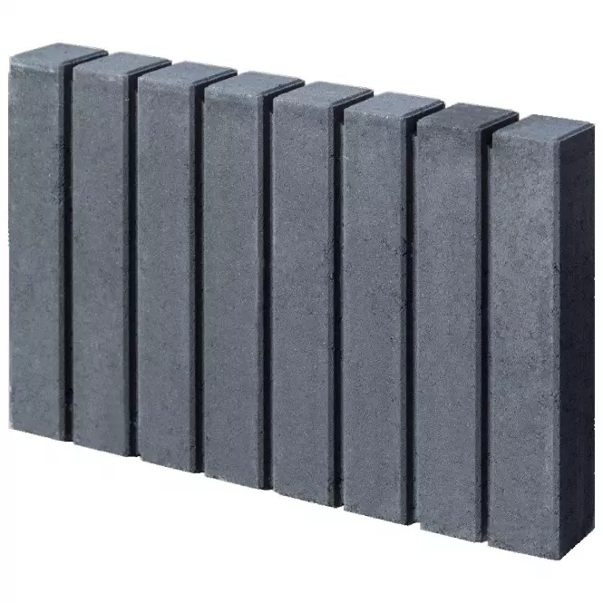 Palisádový obrubník Tetron grafit 6x30x51 cm