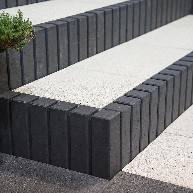 Palisádový obrubník Tetron grafit 6x30x51 cm