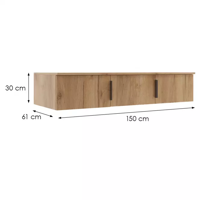 Nadstavec Florencja craft zlatý 150,3