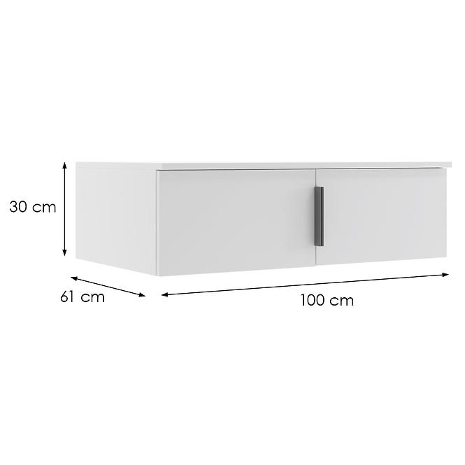 Nadstavec Florencja biela 100,3