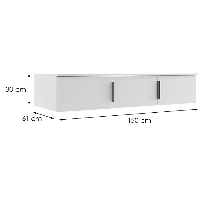 Nadstavec Florencja biela 150,3