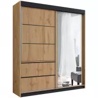 Skriňa craft zlatý 150x215
