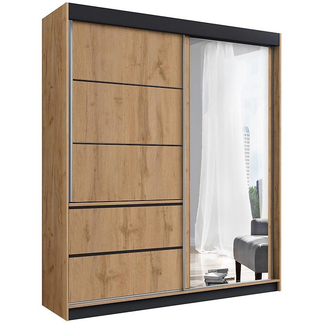 Skriňa craft zlatý 150x215
