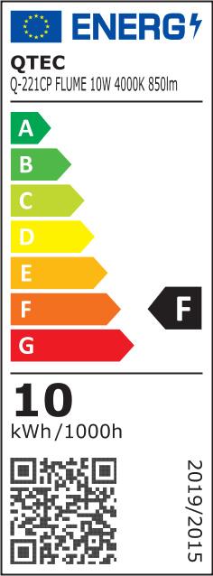 Stropné svietidlo LED QTEC Q-221CP Flume 10W 4000K čierna,6