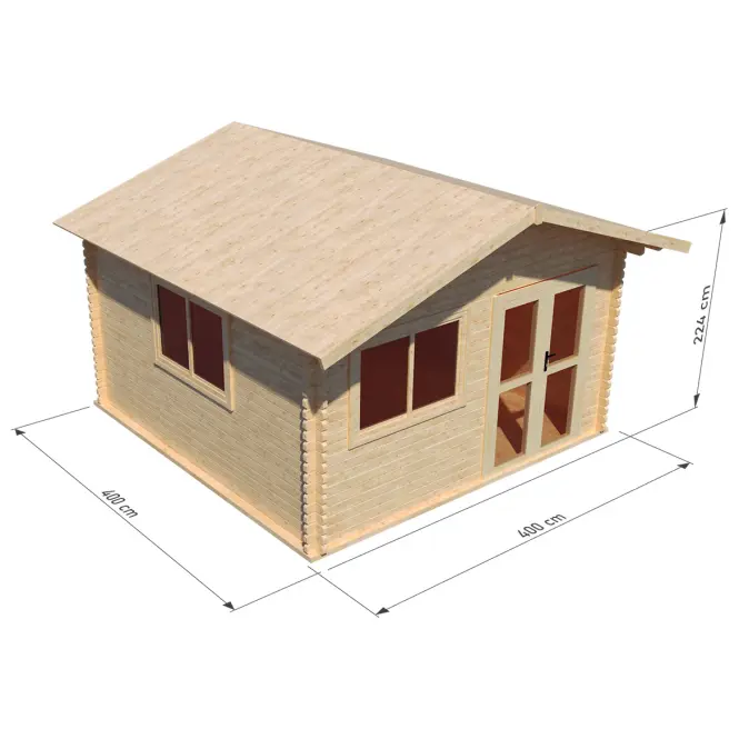 Záhradný domček Ada 4x4 m s podlahou,2
