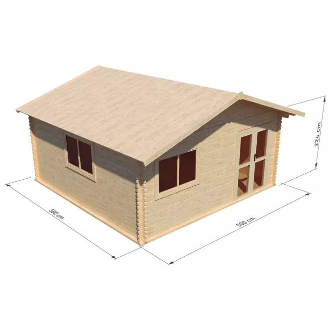 Záhradný domček Pola 5x5 m s podlahou