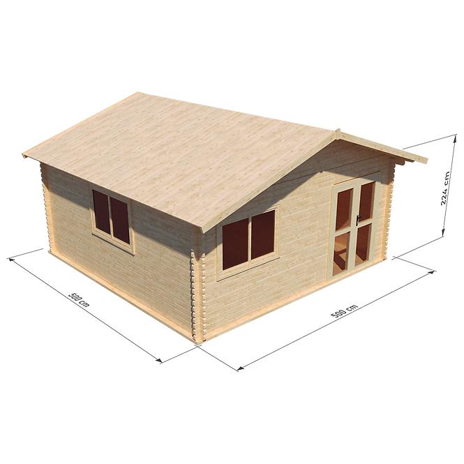 Záhradný domček Pola 5x5 m s podlahou