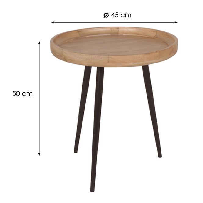 Konferenčný stolík Olaf 3 9496 Prírodná/Čierna,2