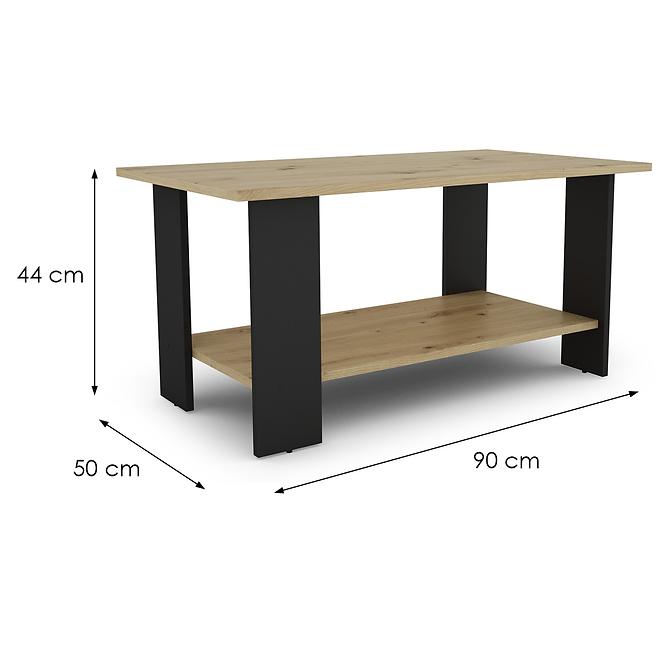 Konferenčný stolík Vero Artisan/Čierna