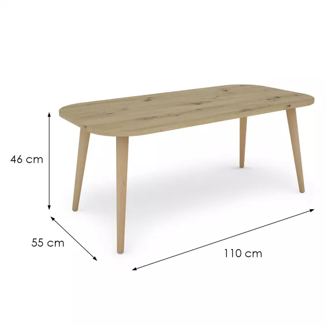 Konferenčný stolík Porto 110x55x46 Artisan