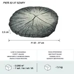 Nášľapný kameň 32-37 cm sivý