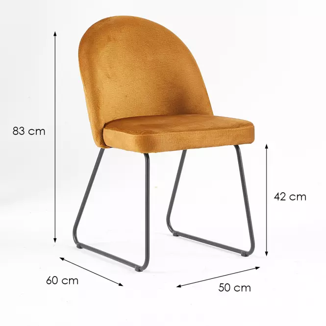 Stolička Morten 5160 horčica