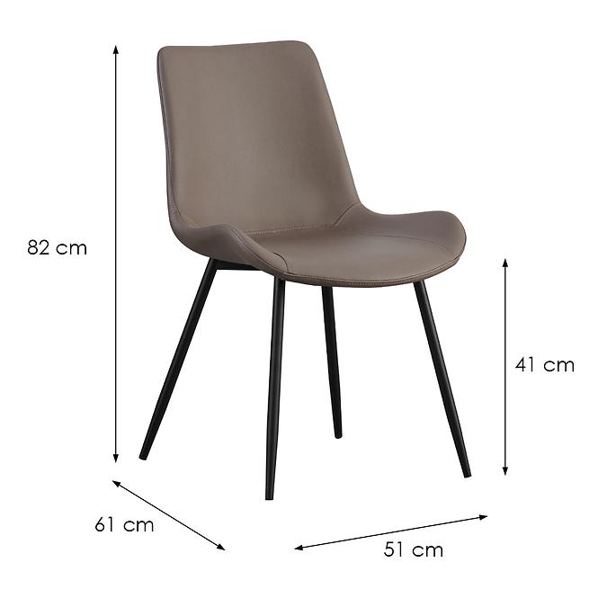 Stolička Odette 10420 sivá