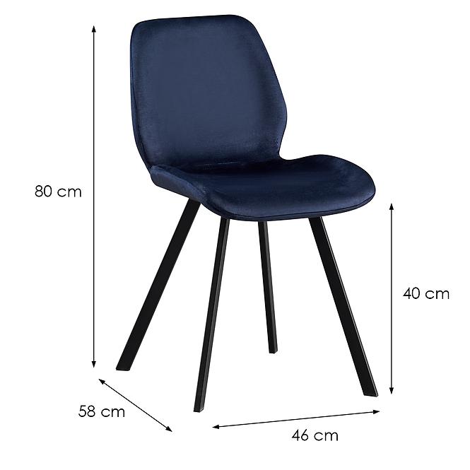 Stolička Noelle 10427 modrá,5