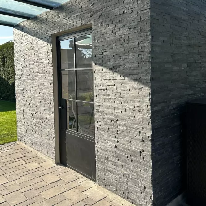 Prírodny Obkladový Kameň Black Stackstone