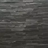 Prírodny Obkladový Kameň Black Slate Stackstone