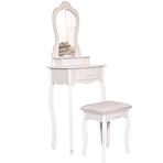 Toaletný stolík + Taburetka Sylvia 012 9512 biela