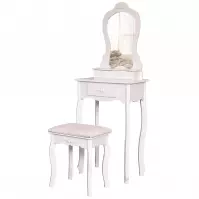 Toaletný stolík + Taburetka Sylvia 012 9512 biela