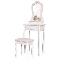 Toaletný stolík + Taburetka Sylvia 012 9512 biela