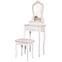 Toaletný stolík + Taburetka Sylvia 012 9512 biela,3