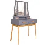 Toaletný stolík a Sylvia 014 9513 sivá/prírodná
