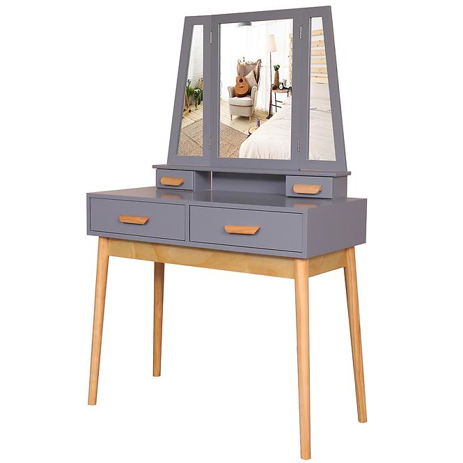 Toaletný stolík a Sylvia 014 9513 sivá/prirodzené,3
