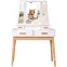 Toaletný stolík Sylvia 015 9514 biela/prírodná,4