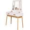 Toaletný stolík Sylvia 015 9514 biela/prirodzené,3