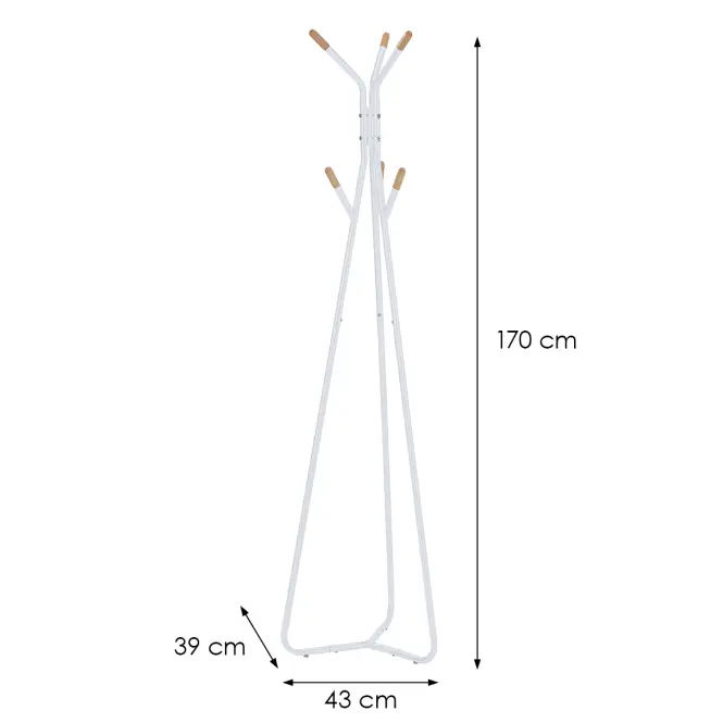 Vešiak Gc6741 biela/prírodná