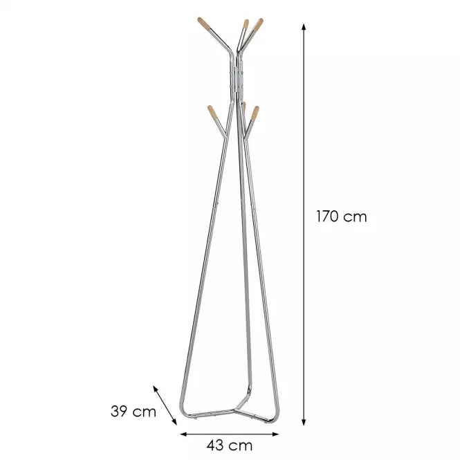 Vešiak Gc6741 Chrome/Prirodzené