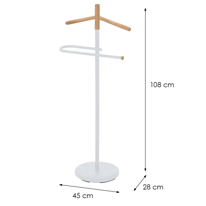 Vešiak na bundu Gc6679 Biela/prírodné,2