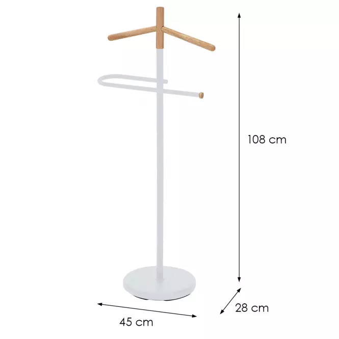 Vešiak na bundu Gc6679 Biela/Prirodzené