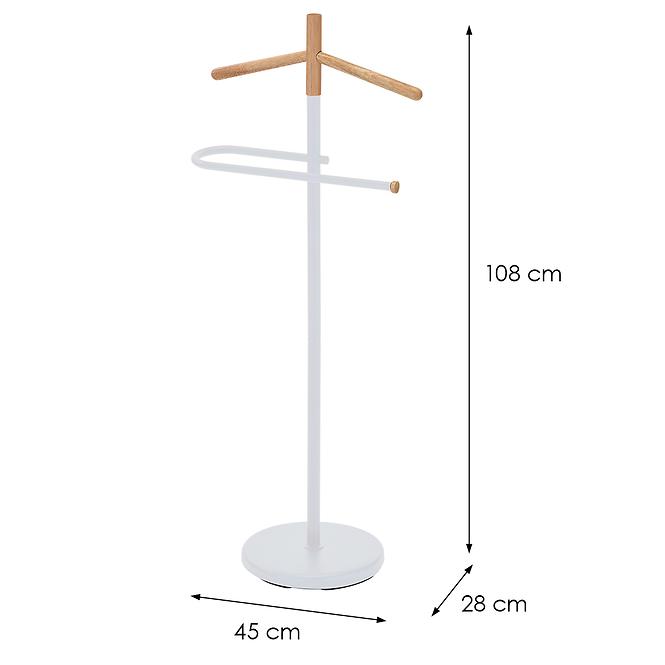 Vešiak na bundu Gc6679 Biela/Prirodzené