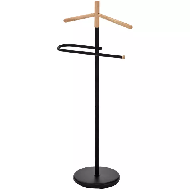 Vešiak na bundu Gc6679 Čierna/Prirodzené